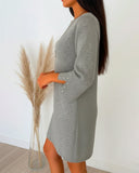 Mathilde | Minikjole Med Trekvartærmer