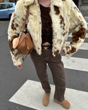 Marija | Mekana Jakna sa Kravlji Print Dizajnom