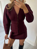 Milijana | Elegantni Rebrasti Pleteni Set