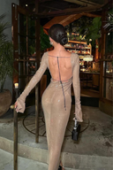 Slavomira | Maksi Haljina sa Sekvinama i Otvorom