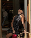 Emilija | Mini Haljina na Tufne sa Halter Ogrlicom