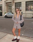 Natalija | Blejzer sa Kariranim Uzorkom