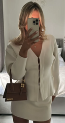 Milijana | Elegantni Rebrasti Pleteni Set