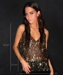 Ružica | Sjajni Šljokičasti Top