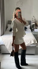 Milijana | Elegantni Rebrasti Pleteni Set