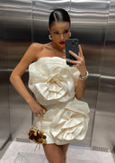 Agata | Romantična Mini Haljina bez Bretela