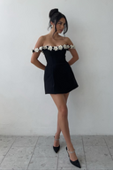 Milojka | Romantična Cvetna Haljina bez Ramena