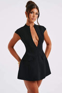 Branislava | Strukirana V-Izrez Haljina