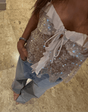 Anđelija | Šljokičasti Ruffle Top