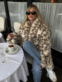 Jelena | Oversized Kaput od Veštačkog Krzna