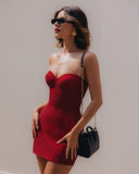 Ksenija | Mini Haljina bez Bretela sa Sjajem