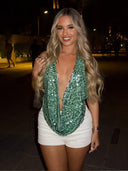 Zlata | Šljokičasti Top bez Rukava