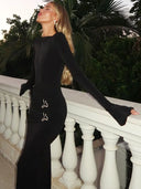 Aleksija | Elegantna Halter Večernja Haljina