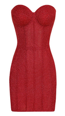 Ksenija | Mini Haljina bez Bretela sa Sjajem