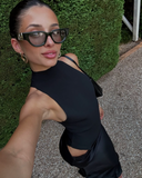 Zorka | Cut-Out High Neck Maxi Dress