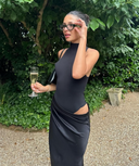 Zorka | Cut-Out High Neck Maxi Dress