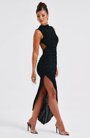 Marica | Asimetrična Maksi Haljina sa Izrezima