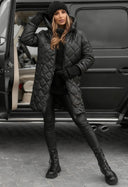 Leposava | Vatteret Vinterfrakke med Hætte