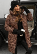 Leposava | Vatteret Vinterfrakke med Hætte