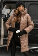 Leposava | Vatteret Vinterfrakke med Hætte