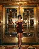 Sofija | Baršunasta Haljina bez Bretela