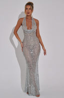 Branka | Srebrna Glamur Haljina