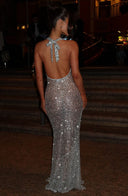 Branka | Srebrna Glamur Haljina